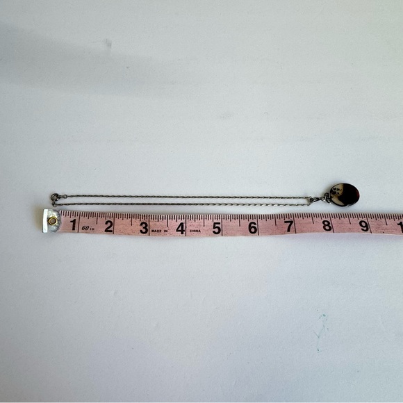 Vintage Montana Picture Agate Necklace Mountain Scene Sterling Silver Pendant - Picture 12 of 13